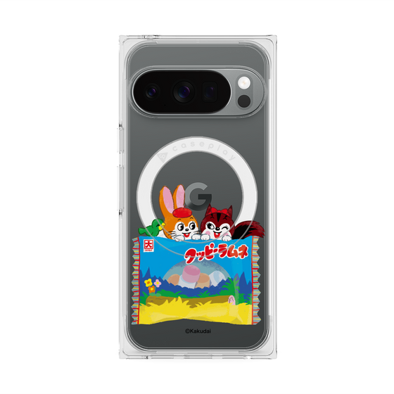 プレミアムスクエアケース with Pixelsnap［ クッピーラムネ -drawing3 ］