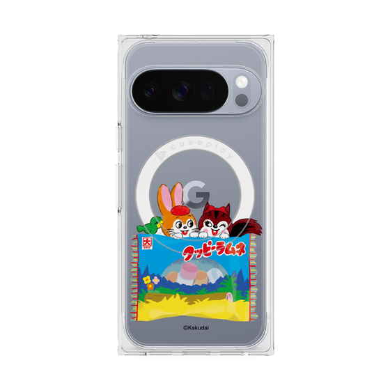 プレミアムスクエアケース with Pixelsnap［ クッピーラムネ -drawing3 ］