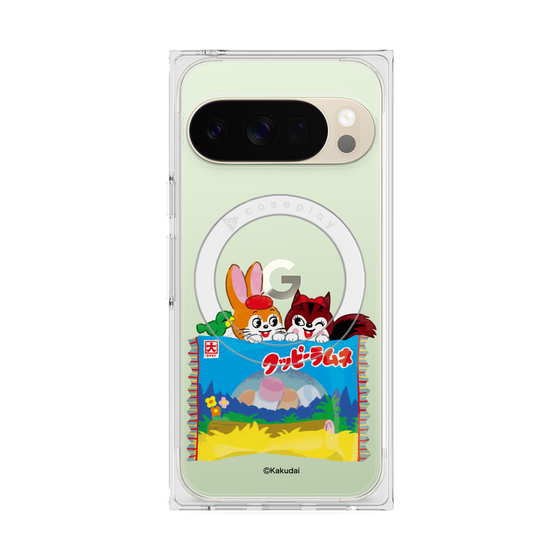 プレミアムスクエアケース with Pixelsnap［ クッピーラムネ -drawing3 ］
