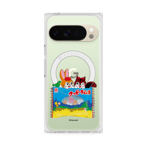 プレミアムスクエアケース with Pixelsnap［ クッピーラムネ -drawing3 ］