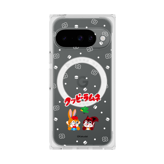 プレミアムスクエアケース with Pixelsnap［ クッピーラムネ - 寝ころぶ ］