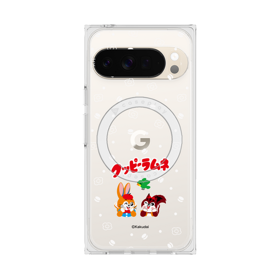 プレミアムスクエアケース with Pixelsnap［ クッピーラムネ - 寝ころぶ ］