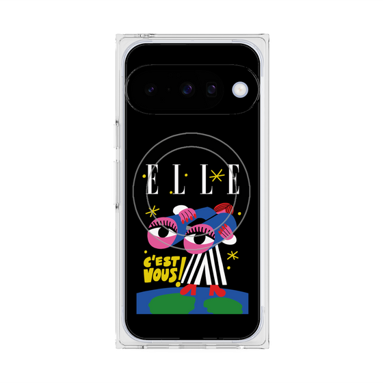 プレミアムスクエアケース with Pixelsnap［ ELLE - 80 YEARS - CACHETEJACK ］