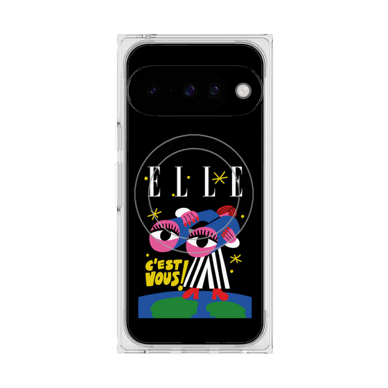 プレミアムスクエアケース with Pixelsnap［ ELLE - 80 YEARS - CACHETEJACK ］