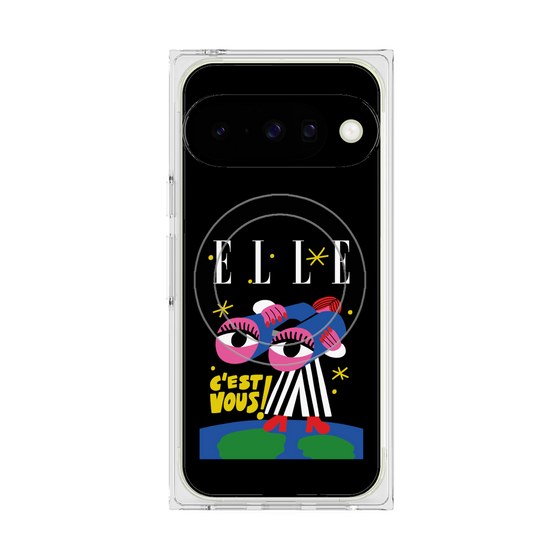 プレミアムスクエアケース with Pixelsnap［ ELLE - 80 YEARS - CACHETEJACK ］