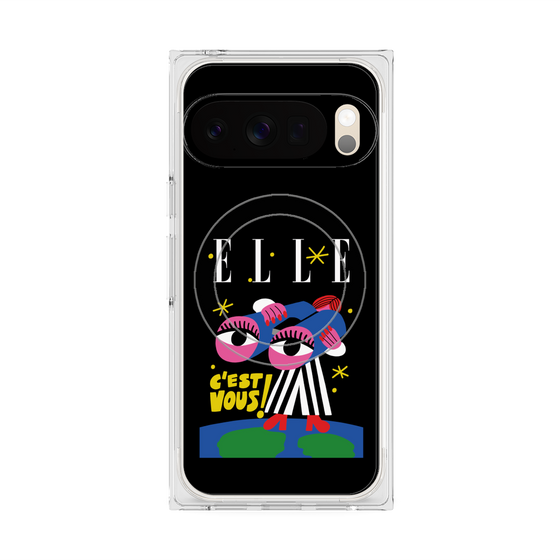 プレミアムスクエアケース with Pixelsnap［ ELLE - 80 YEARS - CACHETEJACK ］