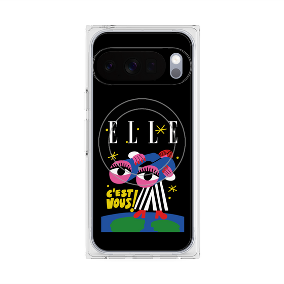 プレミアムスクエアケース with Pixelsnap［ ELLE - 80 YEARS - CACHETEJACK ］