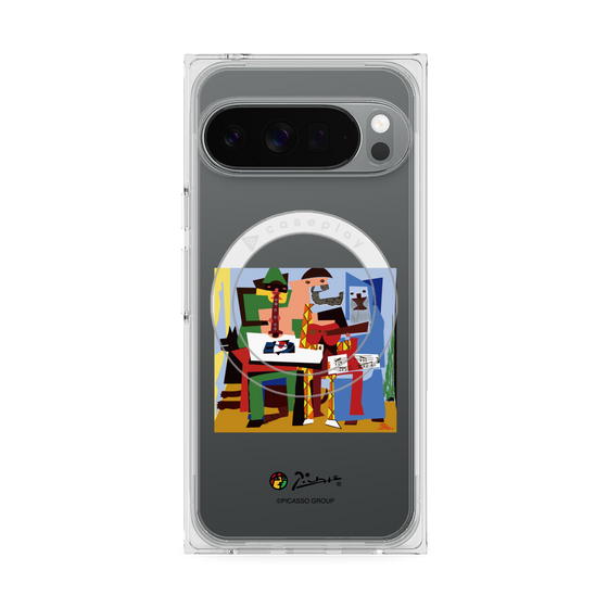 プレミアムスクエアケース with Pixelsnap［ PICASSO - Three Musicians ］