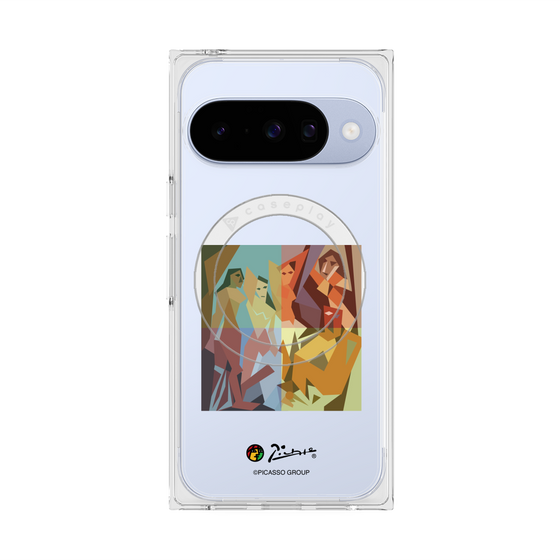 プレミアムスクエアケース with Pixelsnap［ PICASSO - Les Demoiselles d'Avignon ］