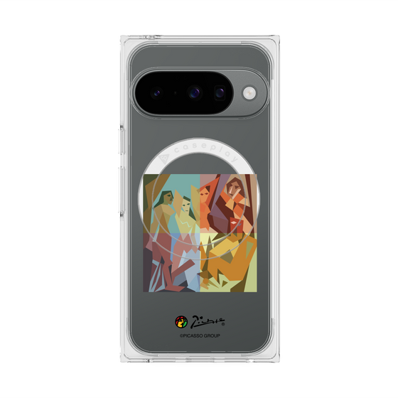 プレミアムスクエアケース with Pixelsnap［ PICASSO - Les Demoiselles d'Avignon ］
