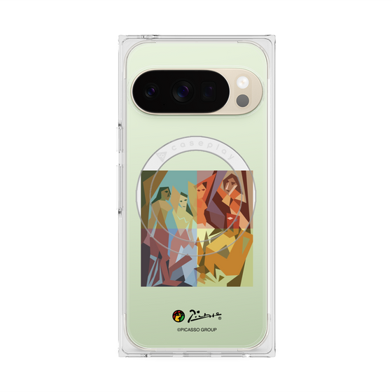 プレミアムスクエアケース with Pixelsnap［ PICASSO - Les Demoiselles d'Avignon ］