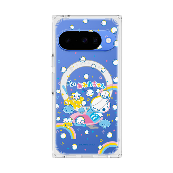 プレミアムスクエアケース with Pixelsnap［ ぷくぷくあわわちゃん - しゃぼんだま ］