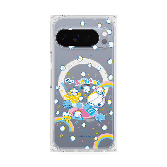 プレミアムスクエアケース with Pixelsnap［ ぷくぷくあわわちゃん - しゃぼんだま ］