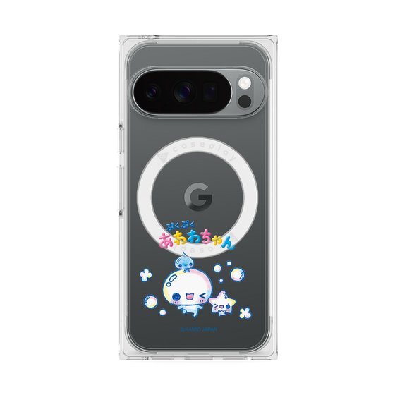 プレミアムスクエアケース with Pixelsnap［ ぷくぷくあわわちゃん - 仲良し ］
