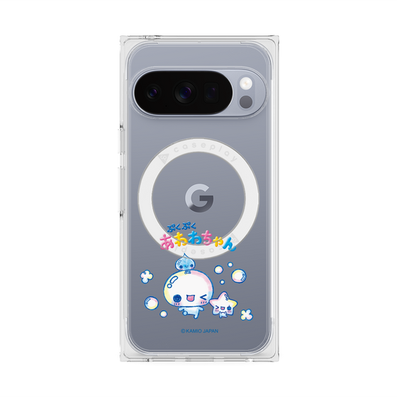 プレミアムスクエアケース with Pixelsnap［ ぷくぷくあわわちゃん - 仲良し ］