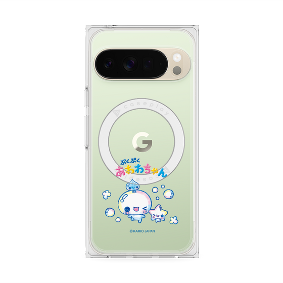 プレミアムスクエアケース with Pixelsnap［ ぷくぷくあわわちゃん - 仲良し ］