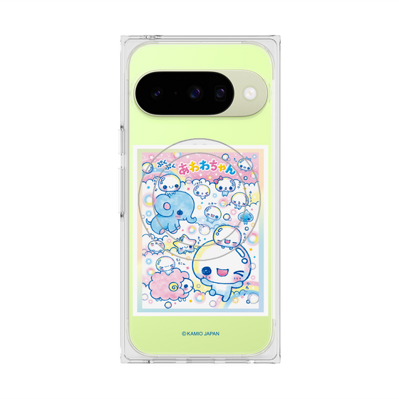 プレミアムスクエアケース with Pixelsnap［ ぷくぷくあわわちゃん - お友達 ］