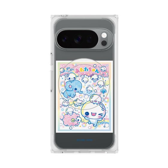 プレミアムスクエアケース with Pixelsnap［ ぷくぷくあわわちゃん - お友達 ］