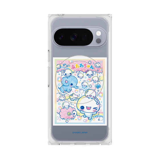 プレミアムスクエアケース with Pixelsnap［ ぷくぷくあわわちゃん - お友達 ］