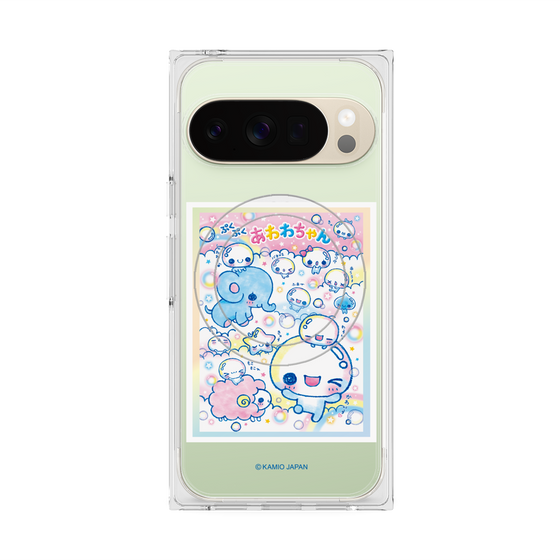 プレミアムスクエアケース with Pixelsnap［ ぷくぷくあわわちゃん - お友達 ］
