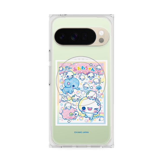プレミアムスクエアケース with Pixelsnap［ ぷくぷくあわわちゃん - お友達 ］