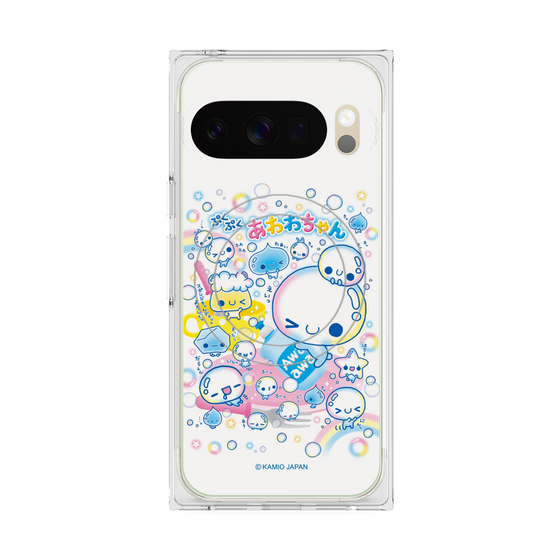 プレミアムスクエアケース with Pixelsnap［ ぷくぷくあわわちゃん - あわあわ ］