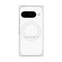 プレミアムスクエアケース with Pixelsnap［ LATENCY - Logotype - White ］