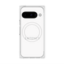 プレミアムスクエアケース with Pixelsnap［ LATENCY - Logotype - White ］
