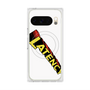 プレミアムスクエアケース with Pixelsnap［ LATENCY - Rock logo - White ］