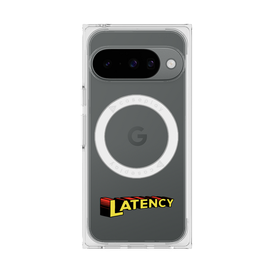 プレミアムスクエアケース with Pixelsnap［ LATENCY - Rock logo ］