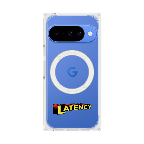 プレミアムスクエアケース with Pixelsnap［ LATENCY - Rock logo ］
