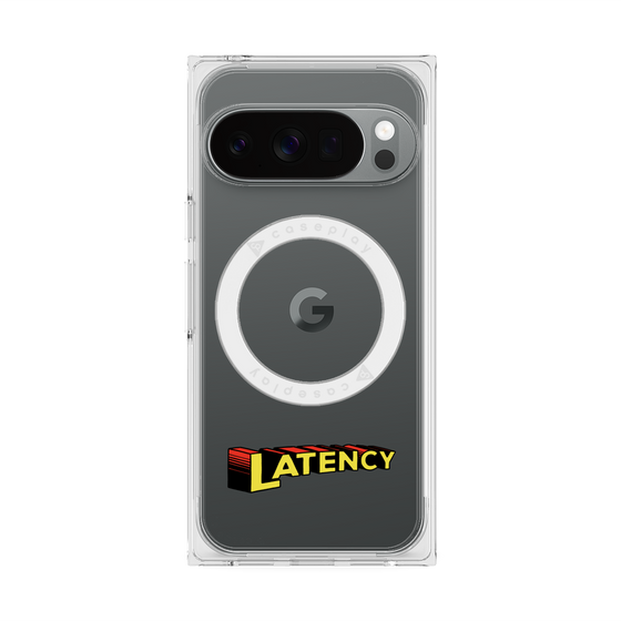 プレミアムスクエアケース with Pixelsnap［ LATENCY - Rock logo ］