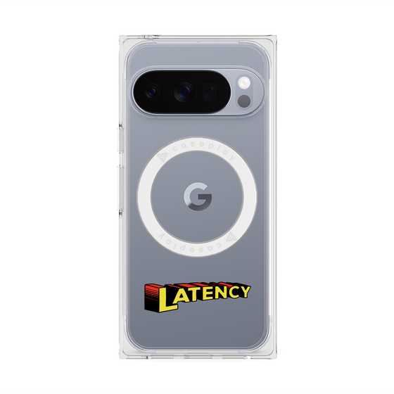 プレミアムスクエアケース with Pixelsnap［ LATENCY - Rock logo ］