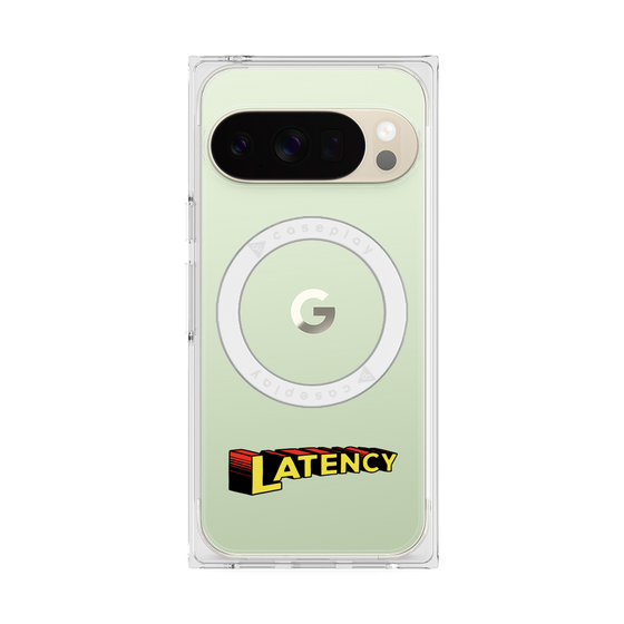 プレミアムスクエアケース with Pixelsnap［ LATENCY - Rock logo ］