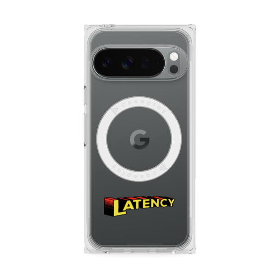 プレミアムスクエアケース with Pixelsnap［ LATENCY - Rock logo ］