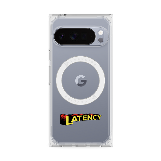 プレミアムスクエアケース with Pixelsnap［ LATENCY - Rock logo ］