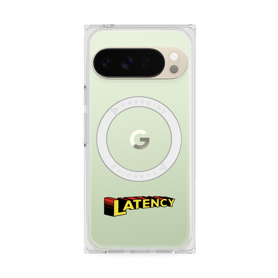 プレミアムスクエアケース with Pixelsnap［ LATENCY - Rock logo ］