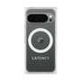 プレミアムスクエアケース with Pixelsnap［ LATENCY - Logotype - Gray ］