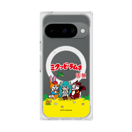 プレミアムスクエアケース with Pixelsnap［ 初音ミク×クッピーラムネ - パッケージ - クリア ］