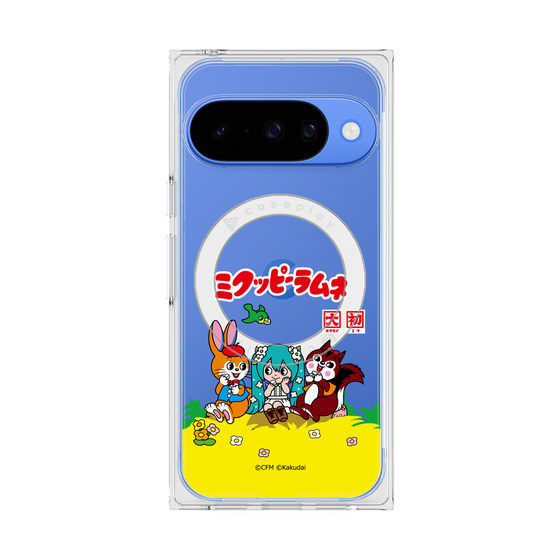 プレミアムスクエアケース with Pixelsnap［ 初音ミク×クッピーラムネ - パッケージ - クリア ］