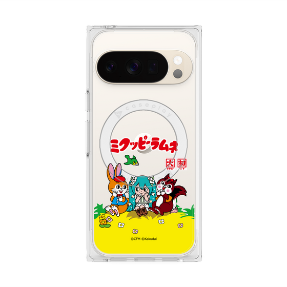 プレミアムスクエアケース with Pixelsnap［ 初音ミク×クッピーラムネ - パッケージ - クリア ］