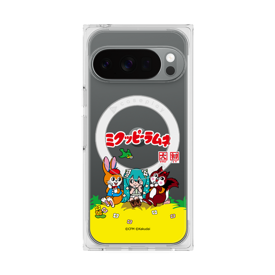 プレミアムスクエアケース with Pixelsnap［ 初音ミク×クッピーラムネ - パッケージ - クリア ］
