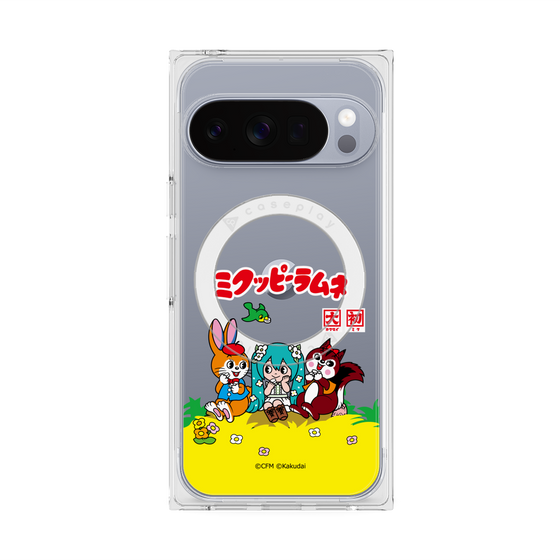 プレミアムスクエアケース with Pixelsnap［ 初音ミク×クッピーラムネ - パッケージ - クリア ］