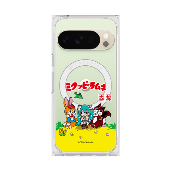プレミアムスクエアケース with Pixelsnap［ 初音ミク×クッピーラムネ - パッケージ - クリア ］