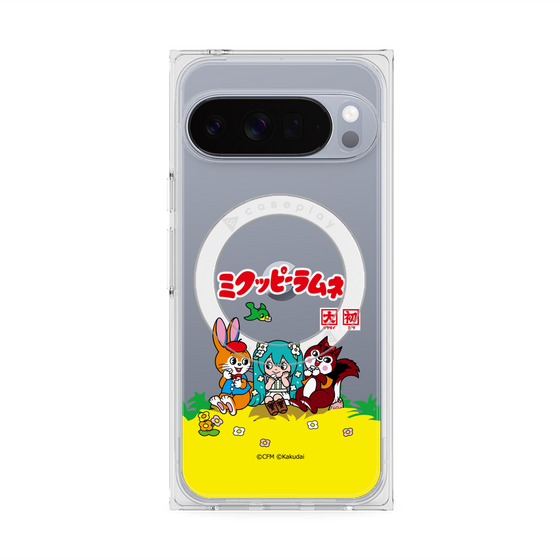 プレミアムスクエアケース with Pixelsnap［ 初音ミク×クッピーラムネ - パッケージ - クリア ］