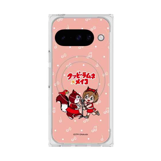 プレミアムスクエアケース with Pixelsnap［ 初音ミク×クッピーラムネ - MEIKO×ラム - デフォルメイラスト ］