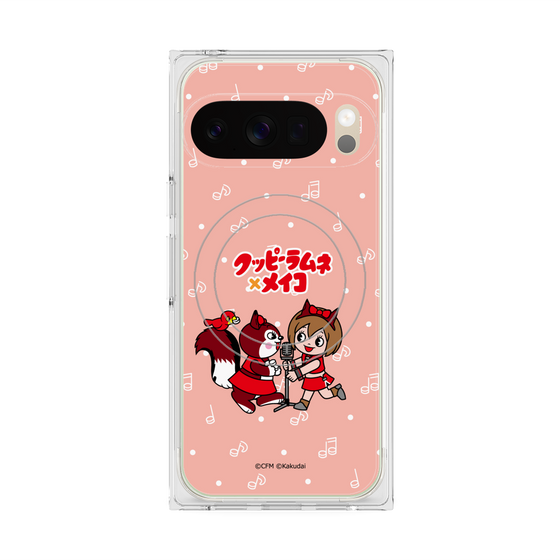 プレミアムスクエアケース with Pixelsnap［ 初音ミク×クッピーラムネ - MEIKO×ラム - デフォルメイラスト ］