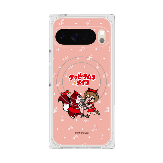 プレミアムスクエアケース with Pixelsnap［ 初音ミク×クッピーラムネ - MEIKO×ラム - デフォルメイラスト ］