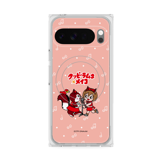 プレミアムスクエアケース with Pixelsnap［ 初音ミク×クッピーラムネ - MEIKO×ラム - デフォルメイラスト ］