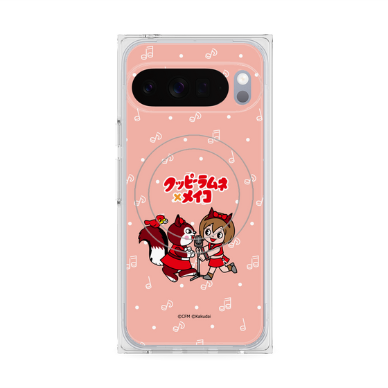 プレミアムスクエアケース with Pixelsnap［ 初音ミク×クッピーラムネ - MEIKO×ラム - デフォルメイラスト ］